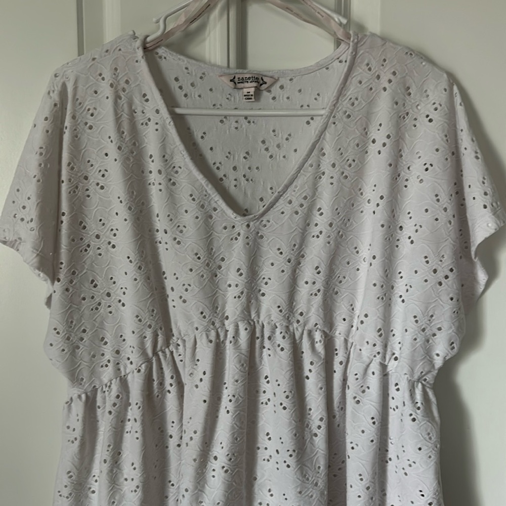 Nanette white top